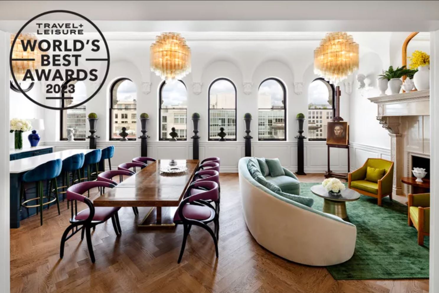 World's Best Awards 2023 award plaque for Lore Group, highlighting a prestigious accolade in the hospitality industry.